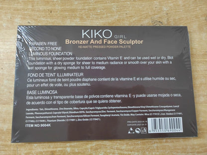 Kiko, Contour Palette Powder Bronzer Professional Contouring Makeup Palette Highlight Face