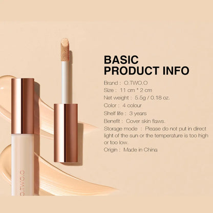 O.TWO.O Face Concealer Makeup HD Photogenic Concealer Wand Full Coverage Foundation Under Eye Concealer For Dark Circles