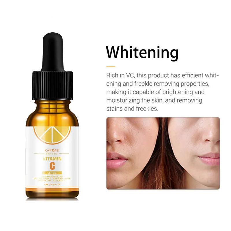 Vitamin C Oil Pure Natural Retinol Serum For Glowing Skin Face Care Close Pores Facials Moisturized Whiteing Brighten Hyaluronic