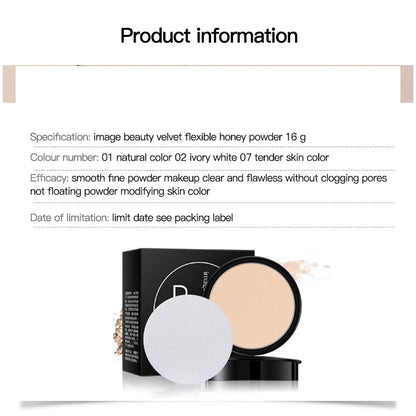 Makeup Compact-Powder Oil-Control Face Cosmetics Powder Matte Setting Pressed Powder Pores Invisible Mate Natural maquillaje