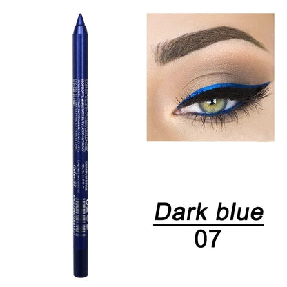 14 Color Long-lasting Eyeliner Pencil Waterproof Pigment Green Brown eyeliner Pen Women Fashion Color Eye Makeup Cosmetics