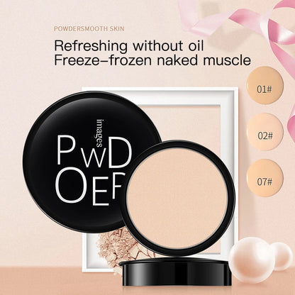 Makeup Compact-Powder Oil-Control Face Cosmetics Powder Matte Setting Pressed Powder Pores Invisible Mate Natural maquillaje