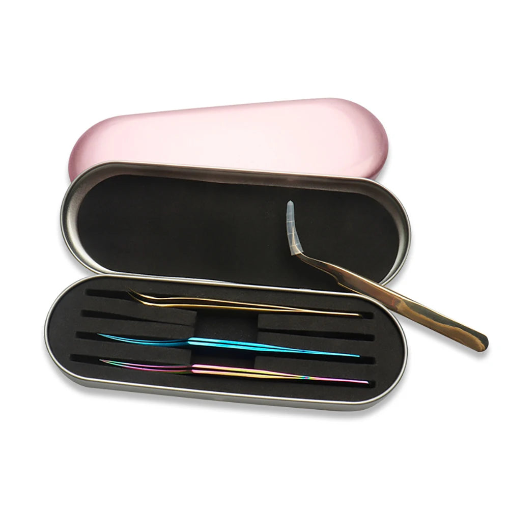 Portable Eyelash Tweezer Storage Box Lash Tweezer Case Makeup Bag Protective Brushes Pencil Eyeliner Case Organizer Eyelash Tool