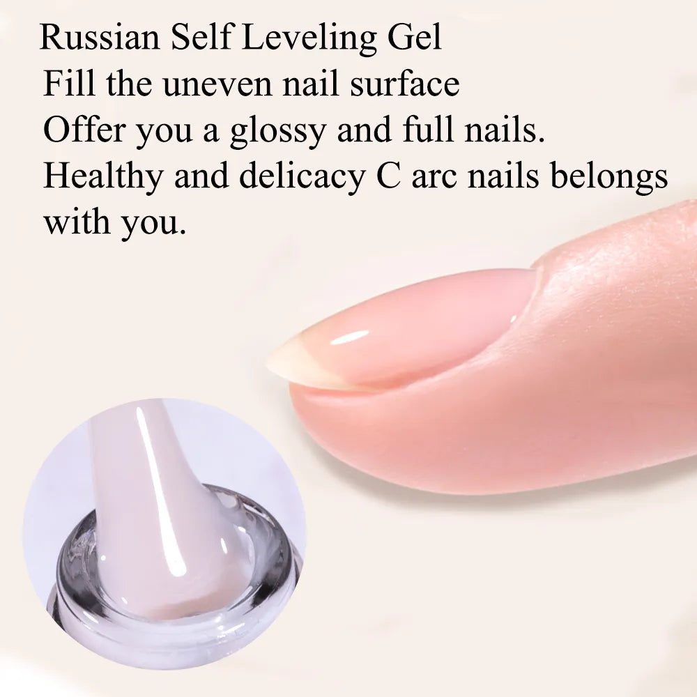 KODIES GEL Self Leveling Gel Nail Polish UV/LED Semi Permanent Varnish French Manicure Gellak 15ML Rubber Base Top Coat for Nail