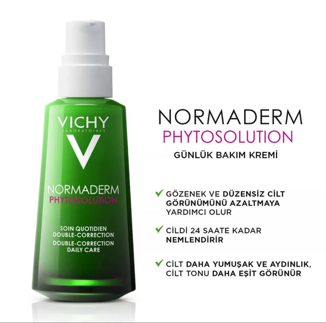 Vichy Normaderm Phytosolution. double-correction daily care regenerates,purifies and hydrates the skin.50ml
