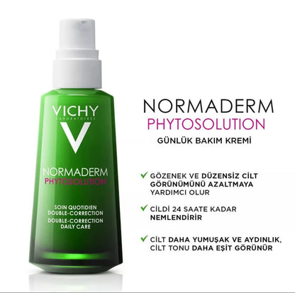 Vichy Normaderm Phytosolution. double-correction daily care regenerates,purifies and hydrates the skin.50ml