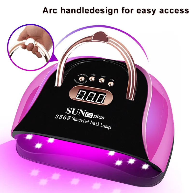 265W Lampara UV LED Nail Lamp for Drying Nails Pedicure 57 LEDs Nail Dryer Machine Professional LED UV Lampe for Manicure Salon