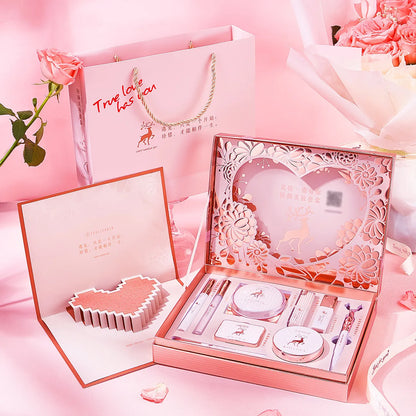 Makeup kit full professional Concealer Cushion BB Cream Lipstick Birthday Valentine's Day Gift Makeup Set 10pcs