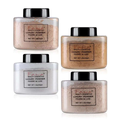 4 Color Smooth Loose Face Powder Facial Concealer Foundation Mineral Contour Powder Makeup Concealer Oil Control Cosmetics Tools