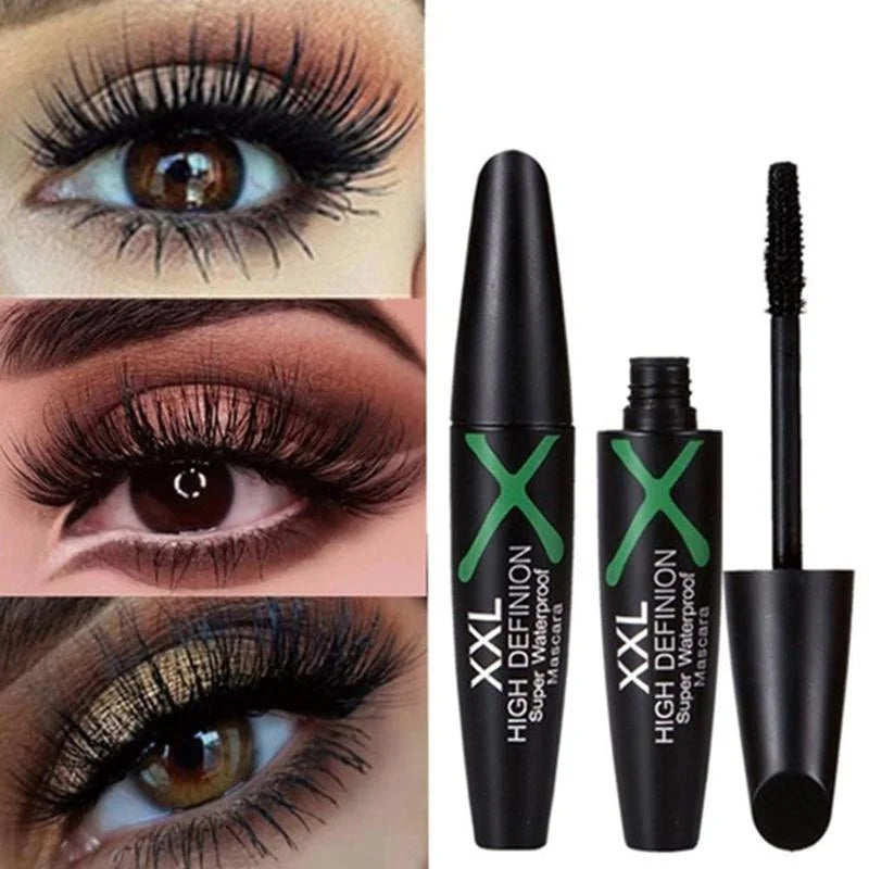 4D Silk Fiber Mascara Waterproof Long Lasting Mascara Black Eyelashes Extension Mascara Cosmetics
