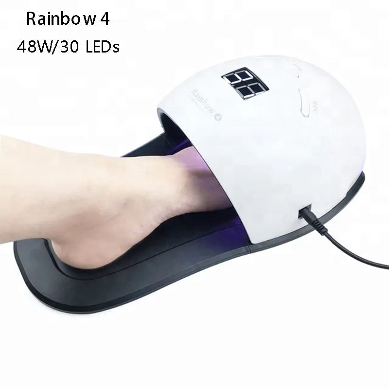 LED UV Lamp Nail Dryer Rainbow4 48W 30LED For Foot Therapy Nail Polish GEL CURING Fast Drying Professional Tools Lampara