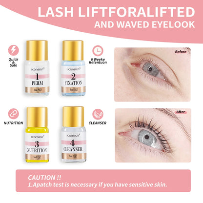 Lash Lift Kit ICONSIGN Eyelash Lift And Tint 2 IN 1 Eyebrow Dye Tint Lifting Eyelashes Brow Lift Eye Makeup Tools