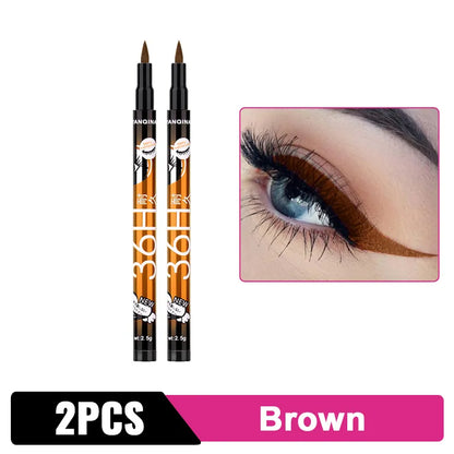 Eyeliner liquide noir crayon Eyeliner imperméable 36H stylo Eye-Liner liquide longue durée à séchage rapide sans floraison outil cosmétique 