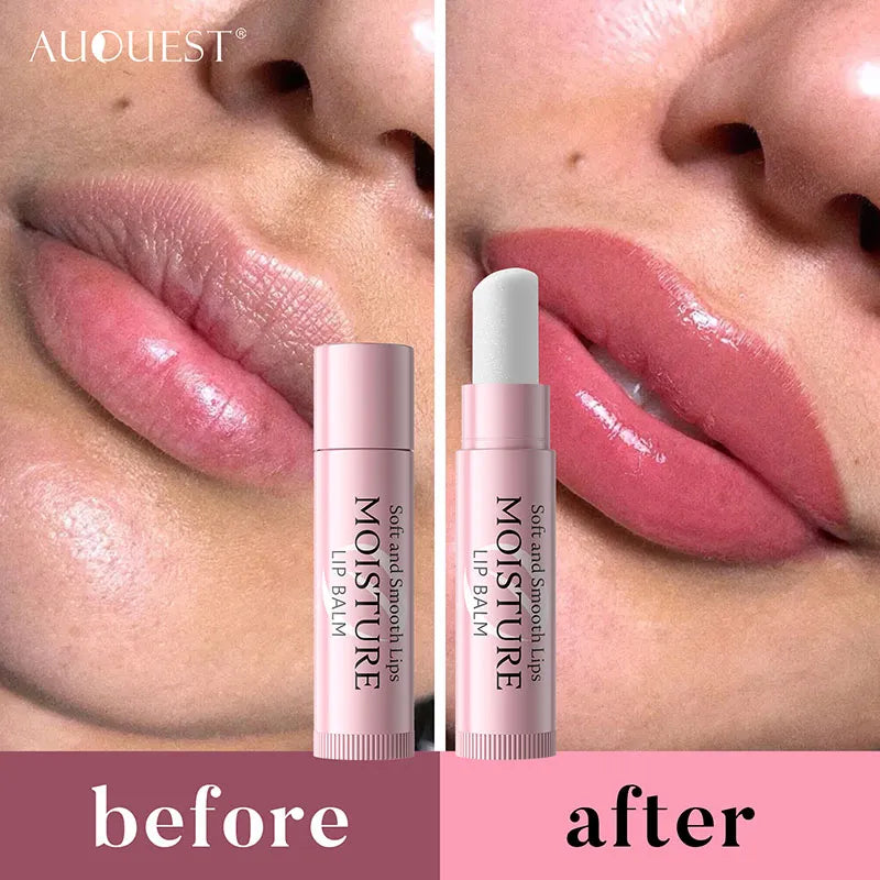 AUQUEST Moisturizing Lip Balm Long-lasting Oil Anti-drying Dead Skin Hydration Lightening Plumper Lip Balm for Dark Lips Care