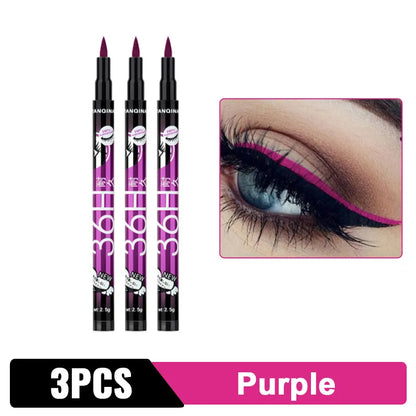 Eyeliner liquide noir crayon Eyeliner imperméable 36H stylo Eye-Liner liquide longue durée à séchage rapide sans floraison outil cosmétique 