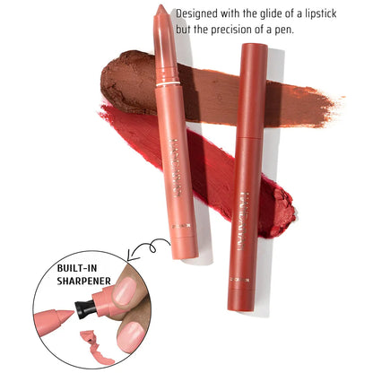 HANDAIYAN Matte Lip Liner Waterproof Velvet Matte Lipliner Long Lasting Lipstick Pencil Red Brown Lipstic Female Cosmetic Makeup