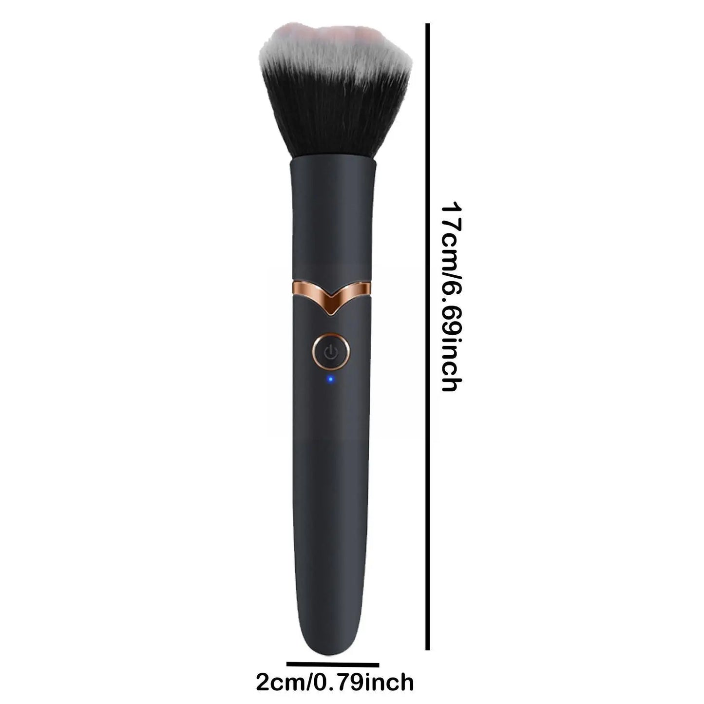 Electric Makeup Brush Foundation Mixing Brush Massage Beauty Makeup Tool Blush Loose Vibrating Face Powder Brushes Conceale E4T9