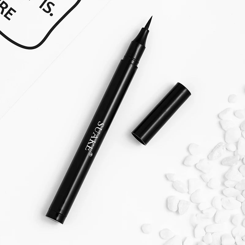 Waterproof Quick Dry Liquid Eyeliner Sweatproof Anti-oil Smudge-Proof Long-lasting Black Eyeliner Pencil Beauty Eyes Makeup Tool