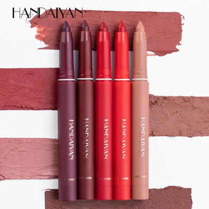 HANDAIYAN Matte Lip Liner Waterproof Velvet Matte Lipliner Long Lasting Lipstick Pencil Red Brown Lipstic Female Cosmetic Makeup