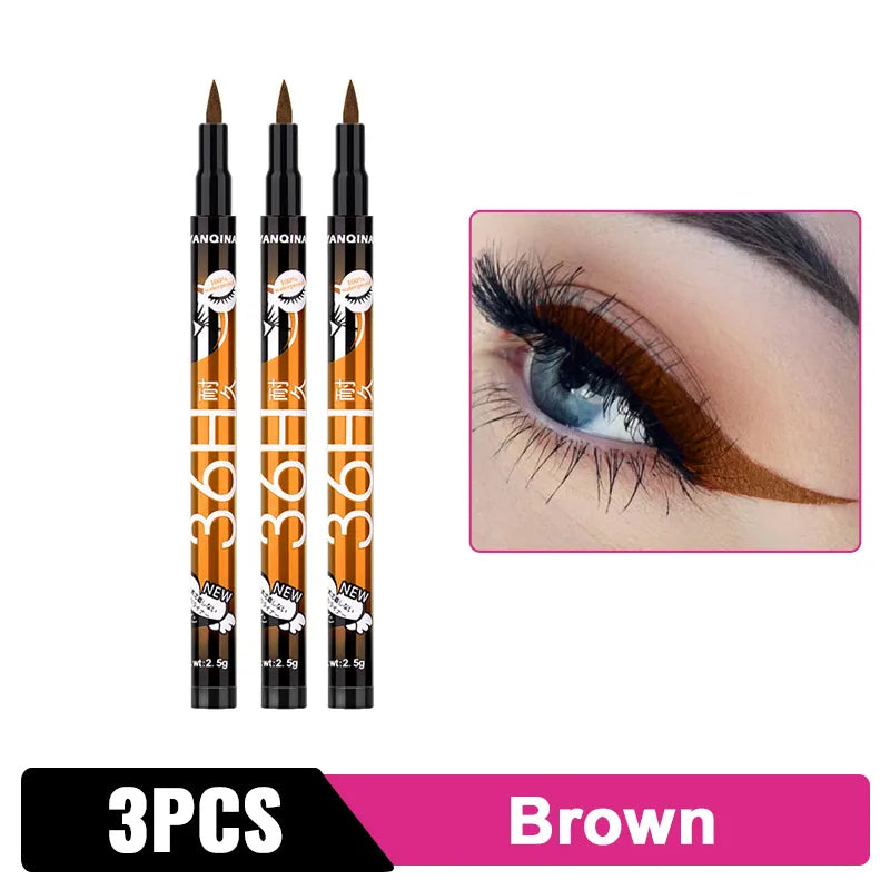 Eyeliner liquide noir crayon Eyeliner imperméable 36H stylo Eye-Liner liquide longue durée à séchage rapide sans floraison outil cosmétique 