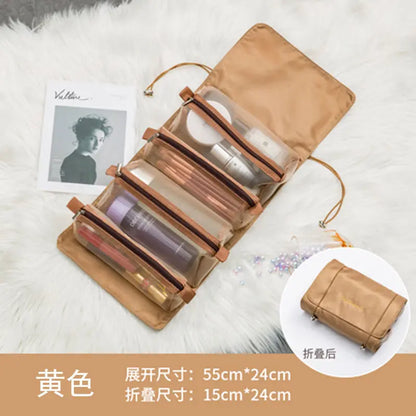 Detachable Cosmetic Bag for Make Up Organizer Portable Foldable 4 in 1 Hanging Travel Storage Bags Case Toiletry Bag Business