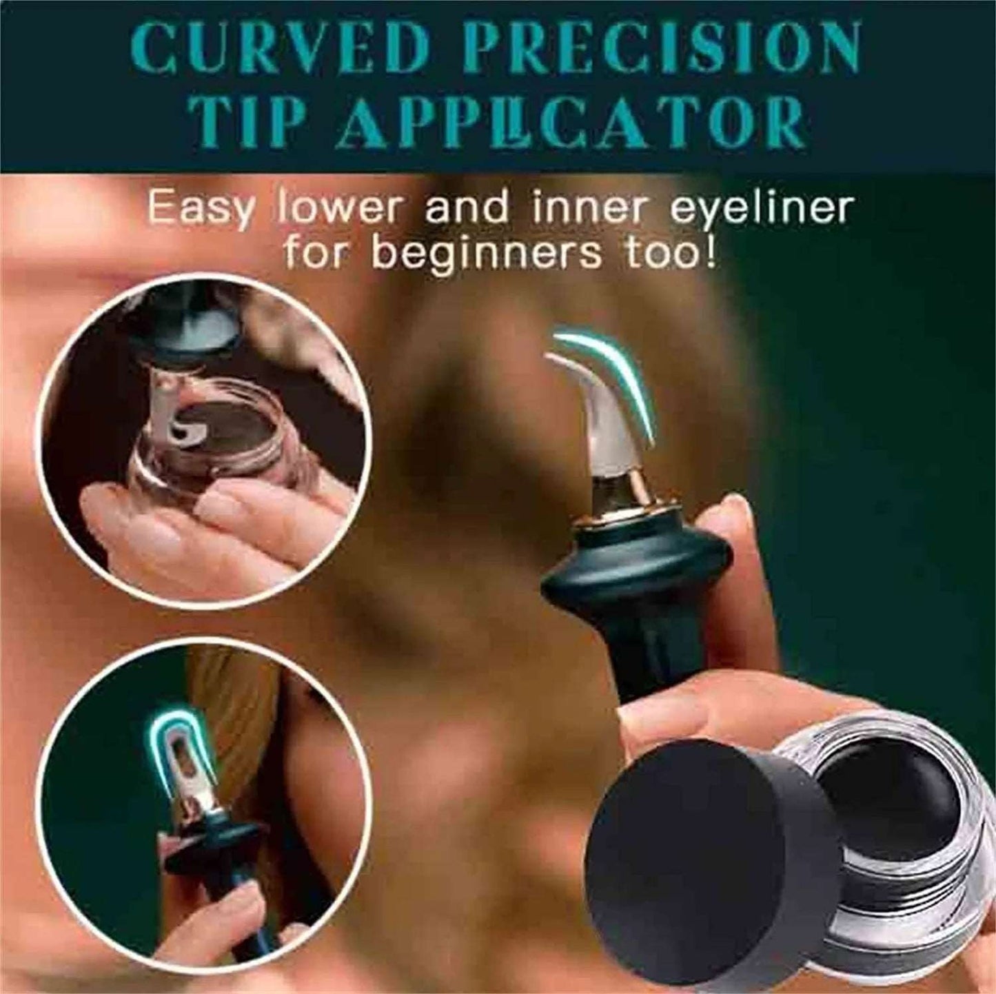 1 Set Eyeliner Guide Tools Easy No-Skip Eyeliner Gel Reusable Silicone Eyeliner Brush Eyeliner for Shaky Hands Eyeliner Makeup