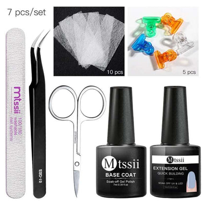 1 Set Nail Extension Glue  Nail Extension Fiberglass Fiber glass Silk Nails Wrap Stickers Nail Form Nail Art Tools