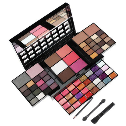 Miss Rose Professional Makeup 194 Color Matte Shimmer Palette Cosmetic Foundation Powder Blush Eyebrow Contouring Beauty Kit Box