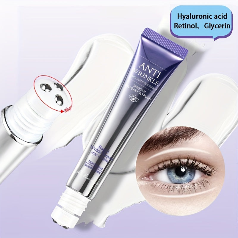 Crema Antiarrugas para Ojos cido Hialurnico Retinol Glicerol  Hidratacin Profunda Reafirma la Piel Flcida Adis Ojos de Panda  20g