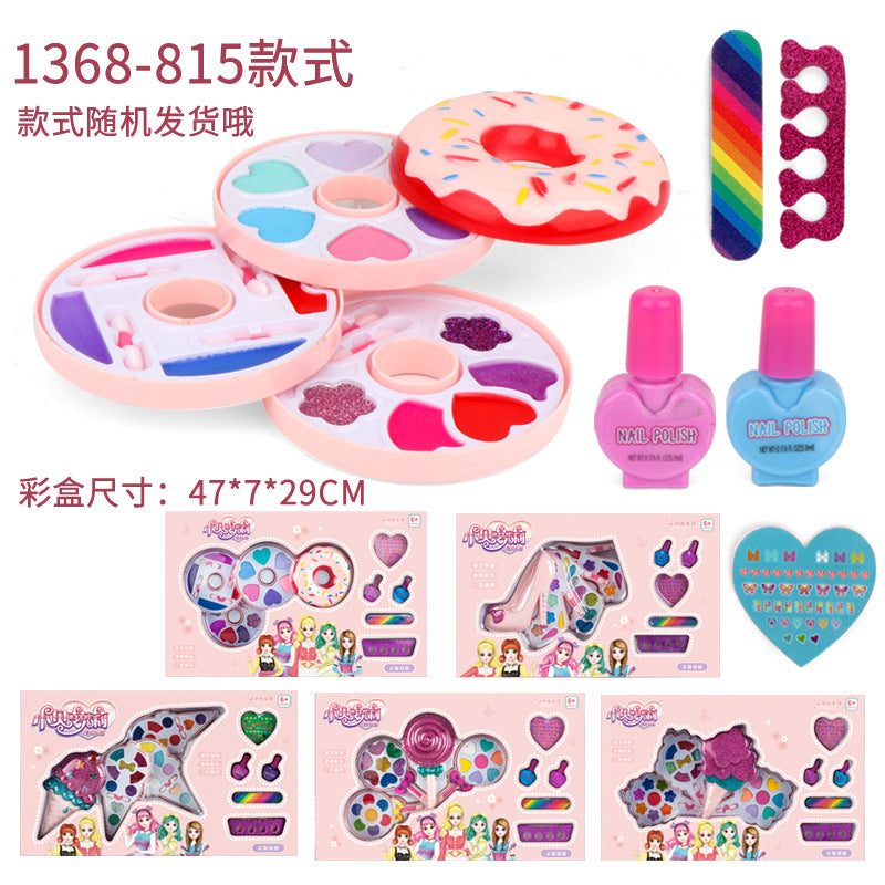 New products hot little Loli makeup box set girls overtrening children's eye shadow lip balm princess makeup toys