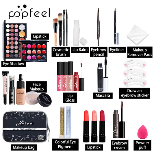 POPFEEL ALL IN ONE MAKEUP COSMETICS SET KIT004(28pcs)