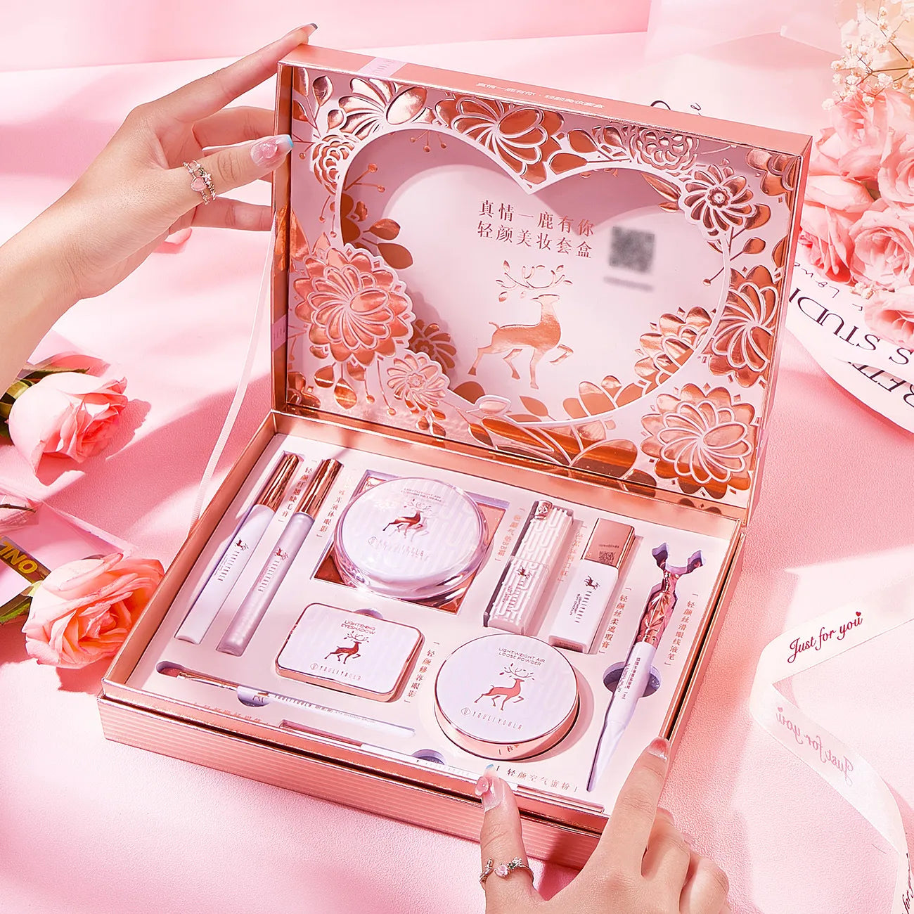 Makeup kit full professional Concealer Cushion BB Cream Lipstick Birthday Valentine's Day Gift Makeup Set 10pcs