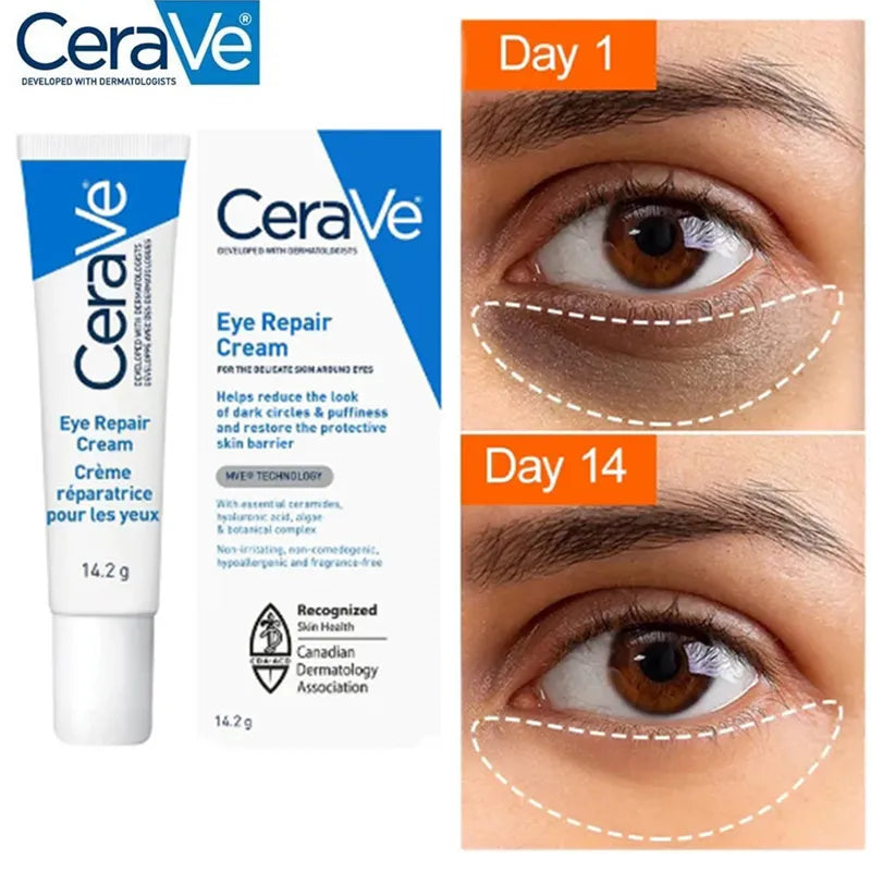 Cerave Hydrating Eye Repair Skin Barrier For Dark Circles Under Eyes Puffiness Moisturizing Whitening Anti-Fine Lines Eye Care