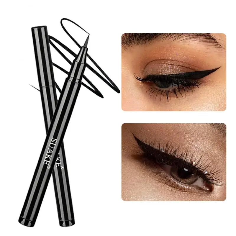 Waterproof Quick Dry Liquid Eyeliner Sweatproof Anti-oil Smudge-Proof Long-lasting Black Eyeliner Pencil Beauty Eyes Makeup Tool